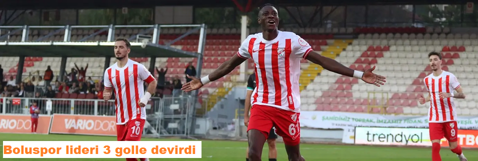 Boluspor lideri 3 golle devirdi